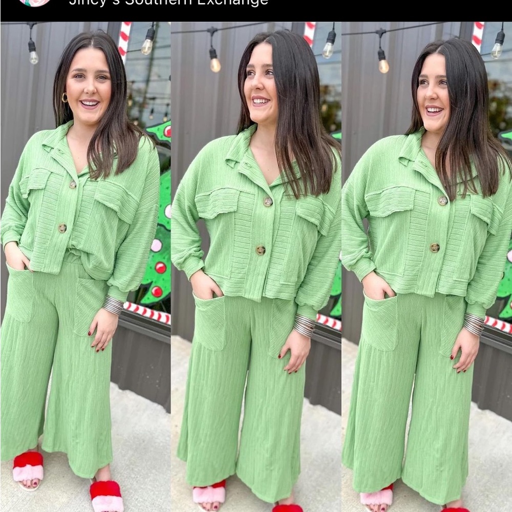 Brand new never worn Bucket Lost green set